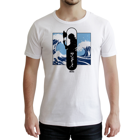 T-shirt Exclusivite Micromania - One Piece - Luffy - Blanc - New Fit - Medium